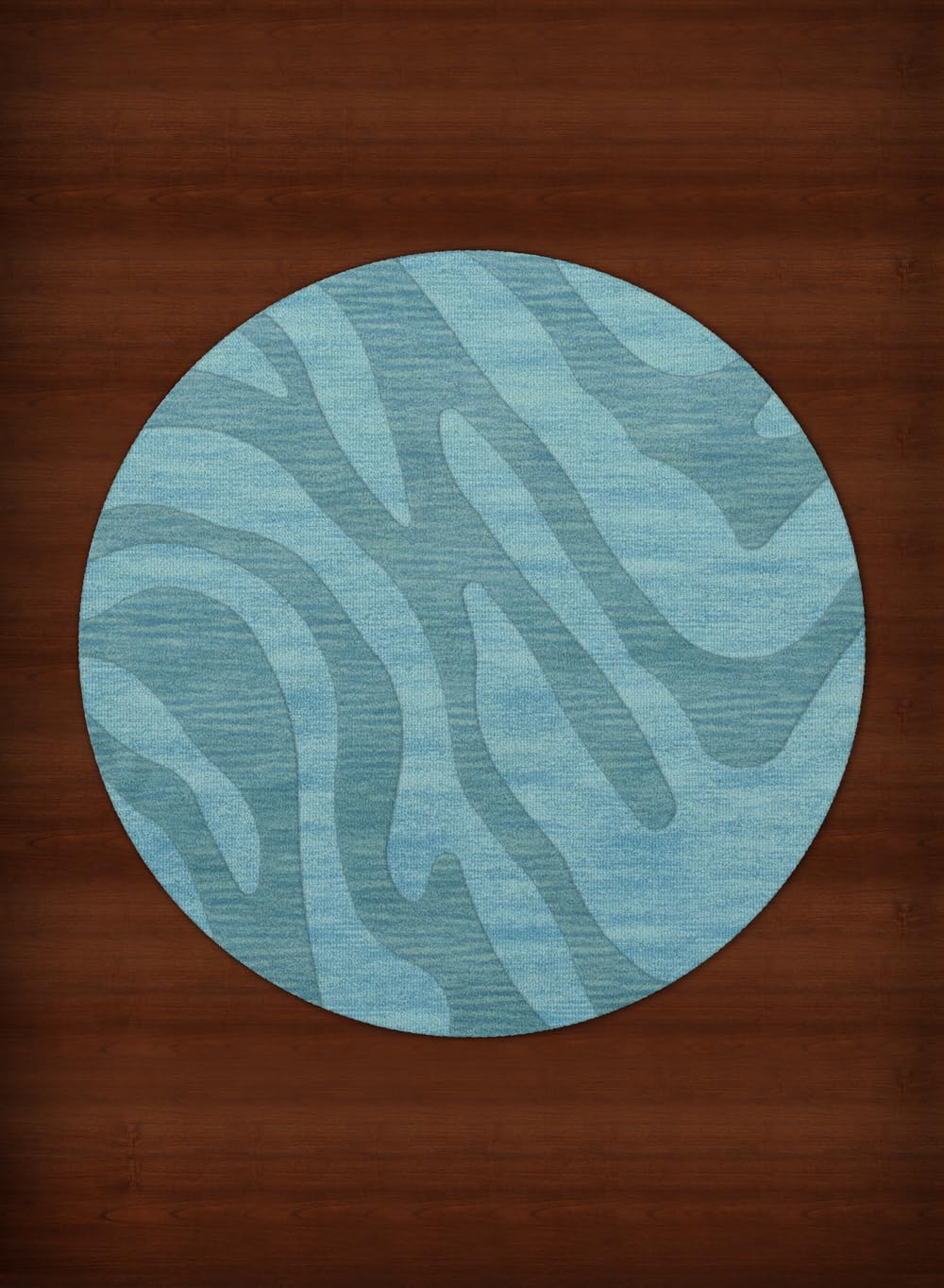 Dalyn Rugs Dover DV2 10-Foot Round Area Rug in Peacock - Perfect for Living Room, Bedroom, or Dining Room Decor