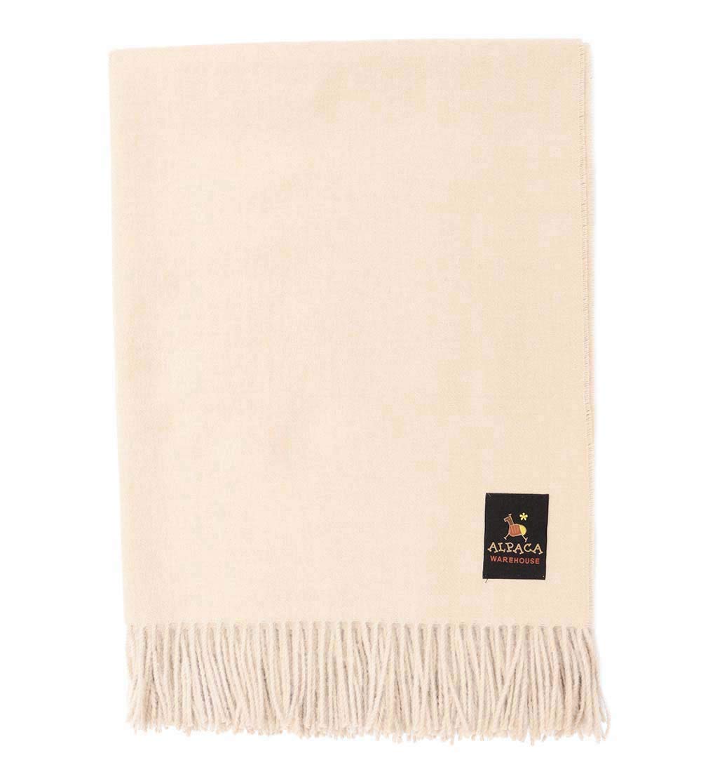 Premium 100% Baby Alpaca Wool Throw Blanket - Ultra Soft & Lightweight - 72