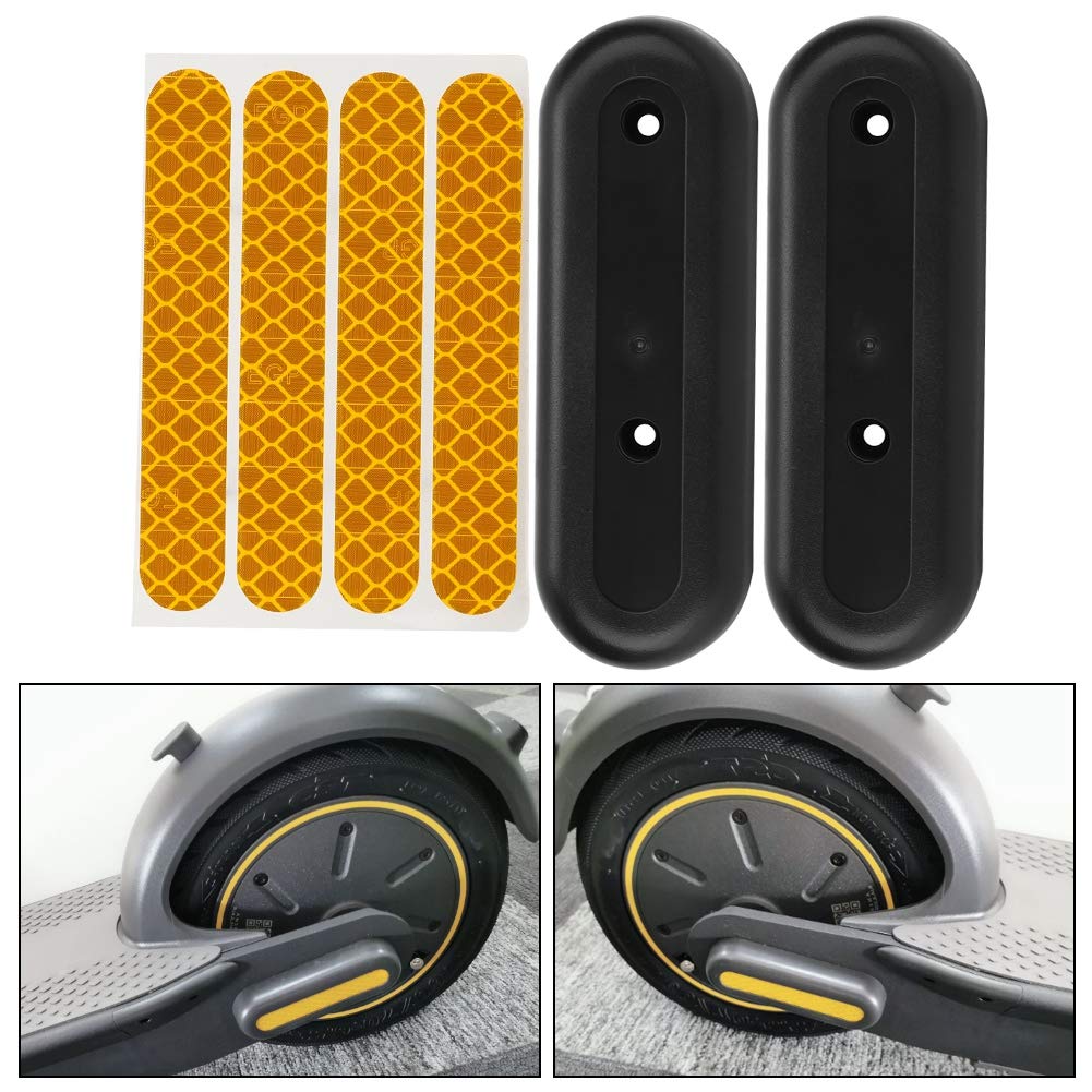 High Visibility Reflective Protective Plate for Xiaomi M365/G30 Electric Scooter - Durable Shell Case with Safety Stickers | Perfect for Night Riding & Urban Commuting