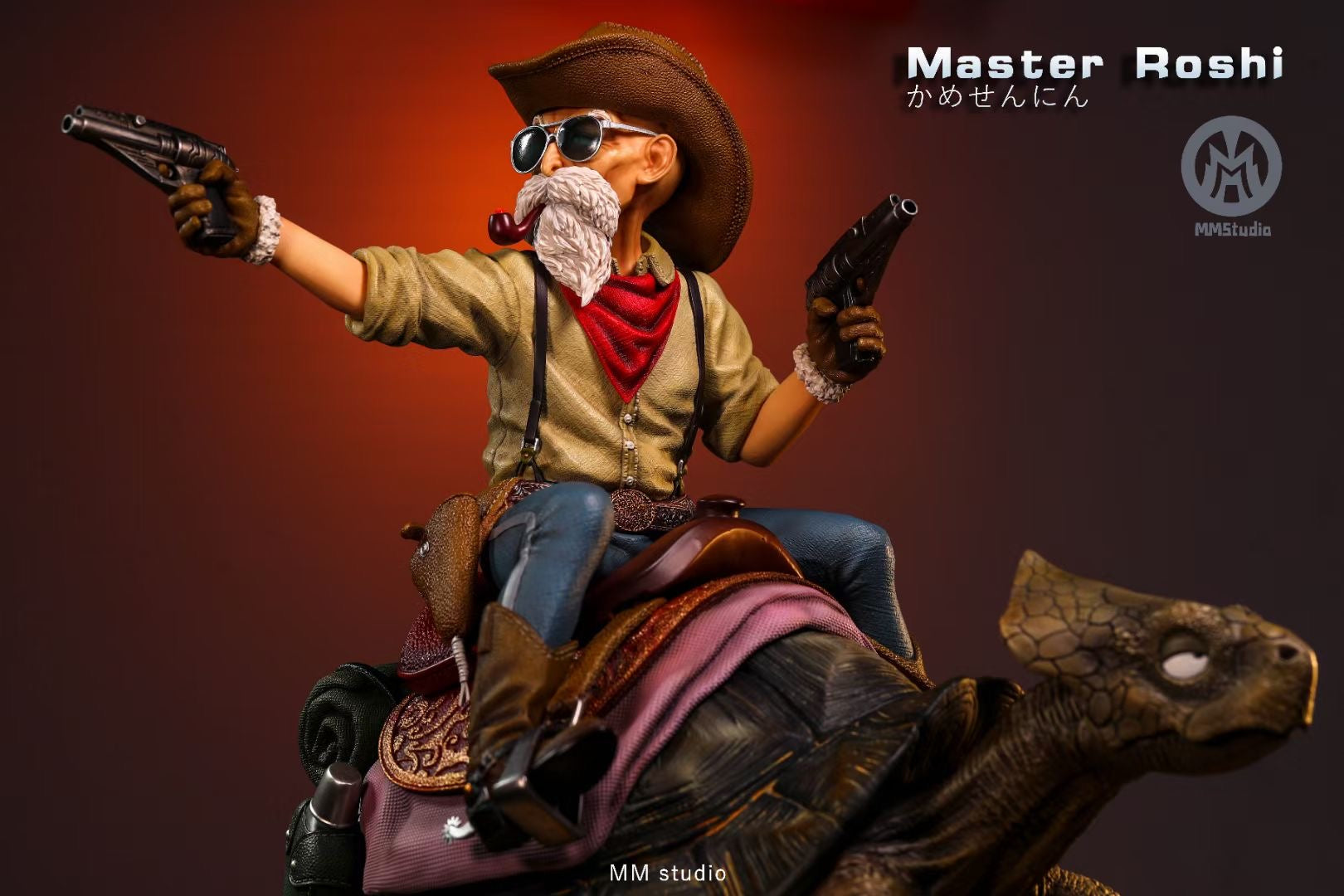 MM Studio Cowboy Master Roshi Dragon Ball Z Anime Figure - Collectible Action Figure for Fans, Home Decor, Office Display, and Gift for Anime Lovers
