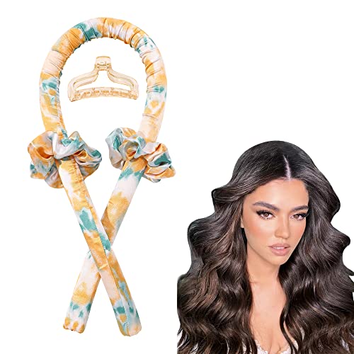 Heatless Curling Rod Headband - Satin No Heat Hair Curler for Overnight Sleeping, Perfect for Beach Waves & Special Occasions