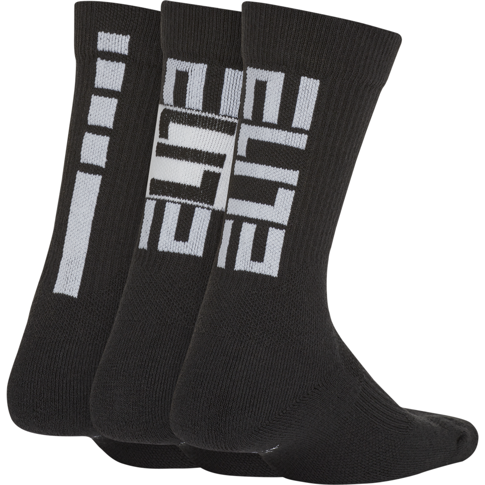 Nike Youth Elite Crew Socks 3-Pack for Boys - Comfortable Athletic Socks for Running, Basketball & School Sports