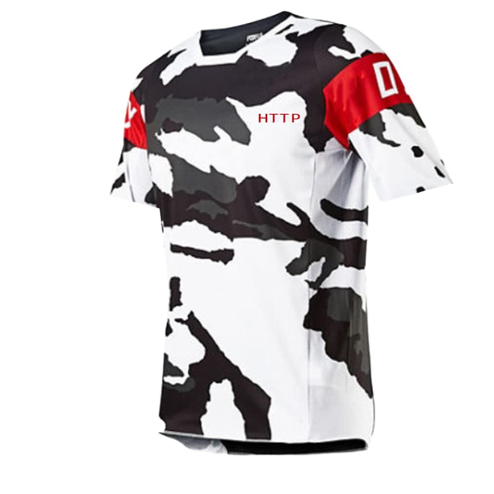 Men's Motorcycle & Mountain Bike Jersey - Breathable Downhill MTB Offroad Bicycle Shirt for Cross Country Cycling | Perfect for Trail Riding, Enduro Racing & Outdoor Adventures