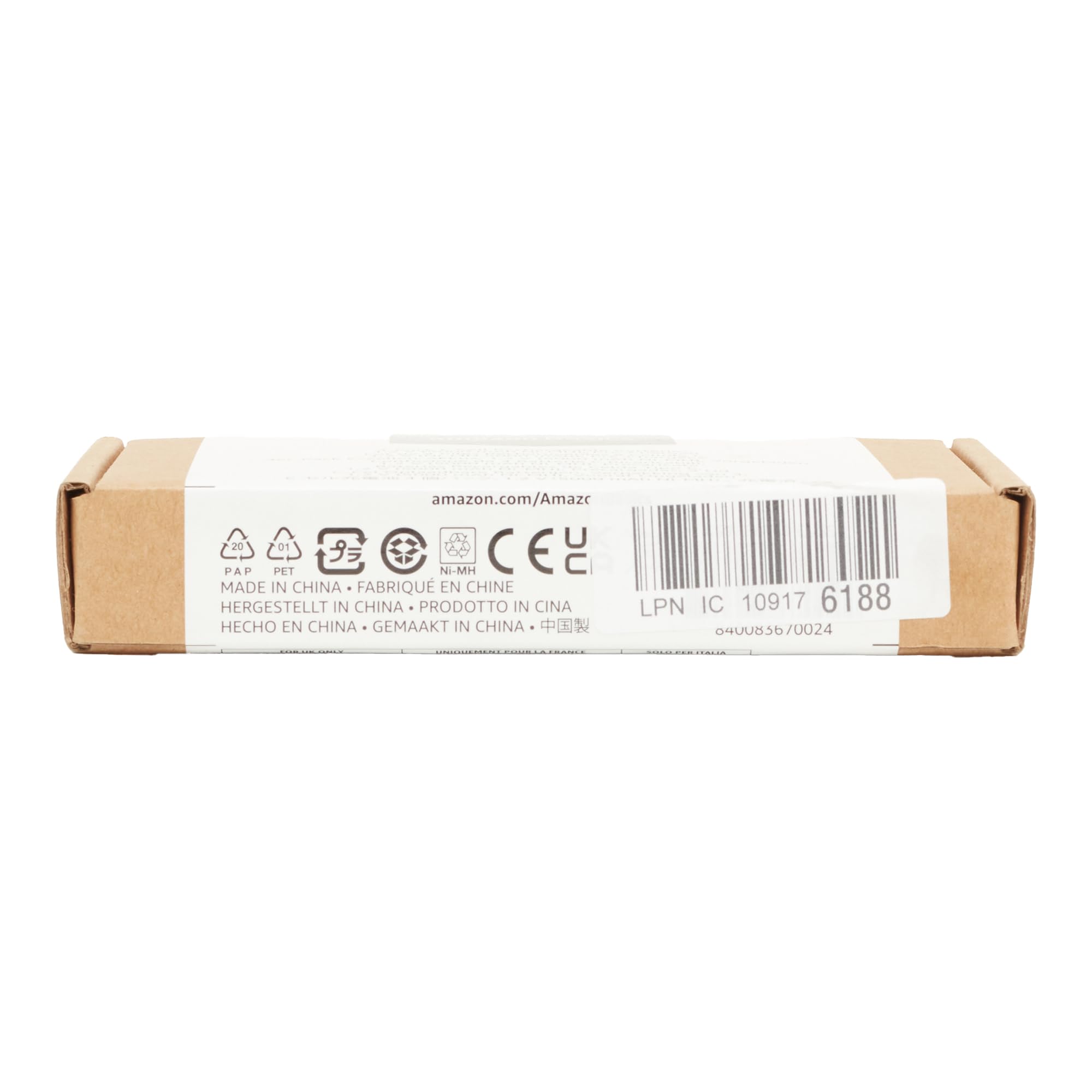 Amazon Basics Rechargeable C Cell Batteries 4-Pack - High Capacity 5000mAh NiMH Batteries with 1000x Recharge Cycles, Pre-Charged for Immediate Use - Perfect for Flashlights, Toys, Remote Controls & Emergency Devices