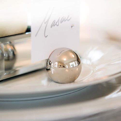 Elegant Round Place Card Holders - 8 Piece Set for Weddings, Parties & Events - Premium Table Setting Name Card Holders for Dining, Buffets & Special Occasions