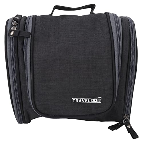 Waterproof Makeup Bag with Hanger Hook - Large Capacity Travel Toiletry Organizer for Outdoor & Business Trips