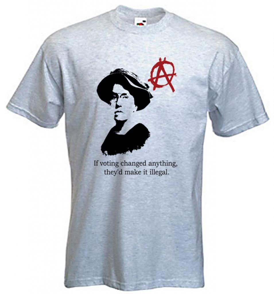 Tribal T-Shirts for Men - Emma Goldman Quote Graphic Tee | Vintage Political Statement Shirt | Perfect for Protests, Activism & Casual Wear