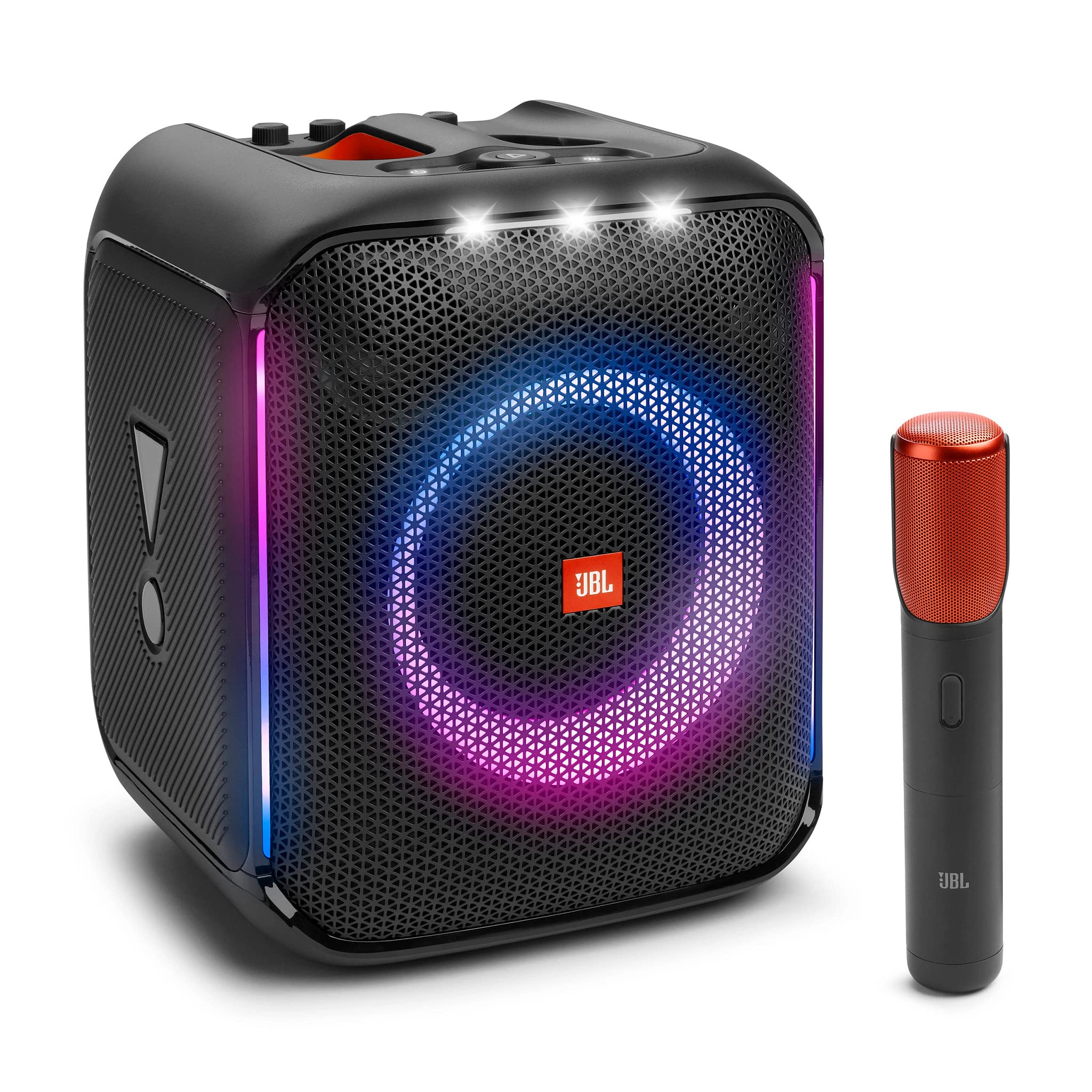 JBL PartyBox Encore Portable Bluetooth Speaker with Built-In LED Lights | IPX4 Waterproof for Indoor & Outdoor Parties | 5-Hour Playtime | Perfect for Backyard BBQs, Pool Parties & Camping Trips