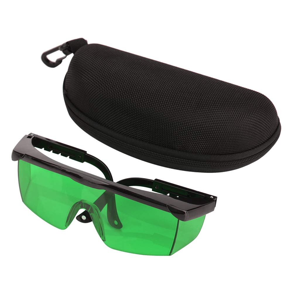 High Visibility Plastic Safety Glasses - Green Tinted Over-Glasses for Enhanced Vision in Low Light & Work Environments | Ideal for Construction, DIY, and Outdoor Activities
