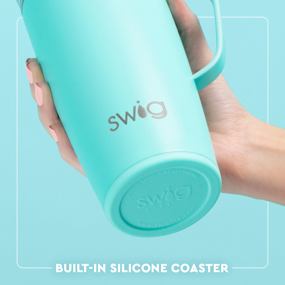 Blue Lagoon Insulated Travel Mug 22oz - Leak-Proof Stainless Steel Coffee Tumbler with Handle for Hot & Cold Drinks - Perfect for Commuting, Camping & Office Use
