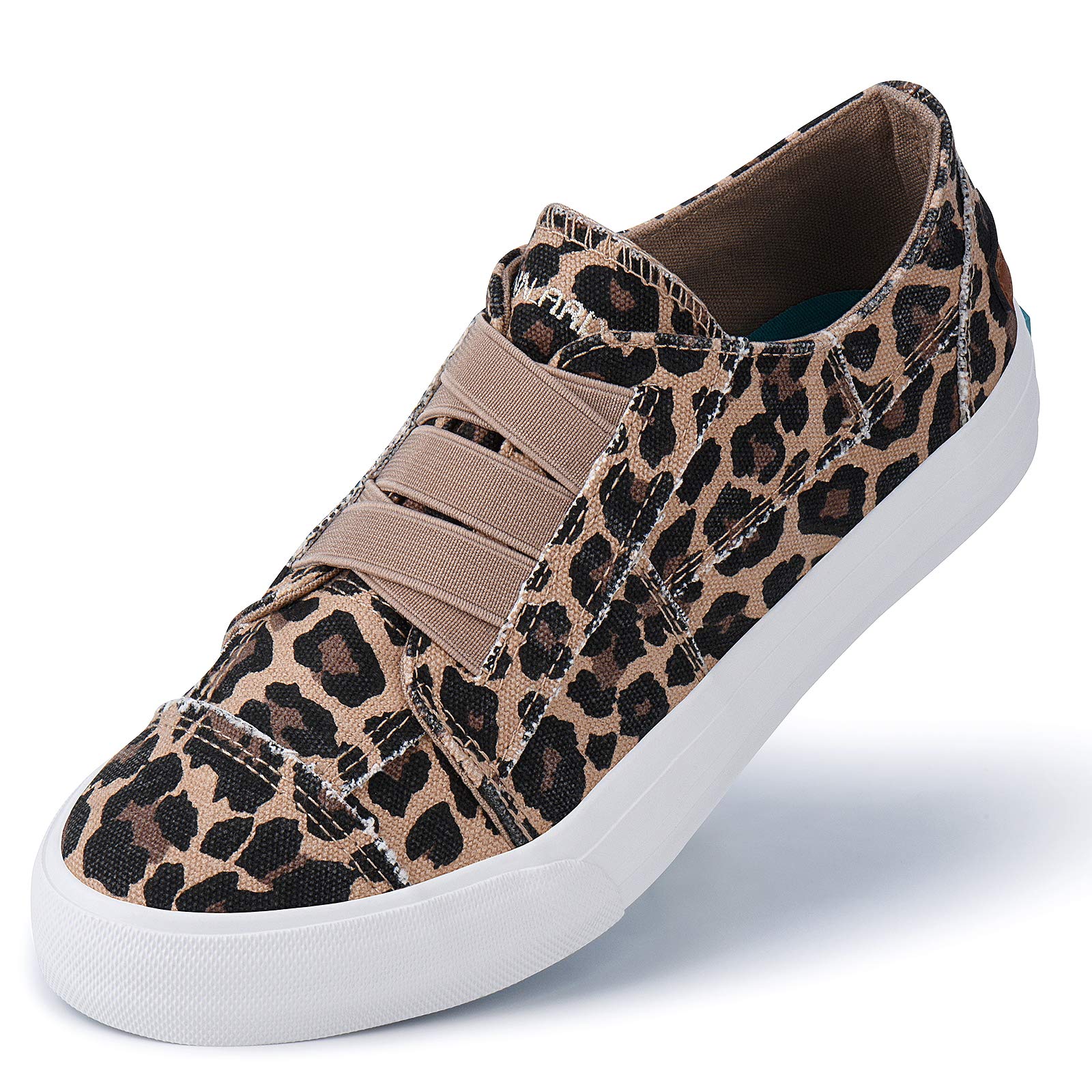 JENN ARDOR Women's Canvas Slip-On & Lace-Up Sneakers - Low Top Casual Walking Shoes | Breathable Comfortable Fashion Flats for Everyday Wear, Work & Travel