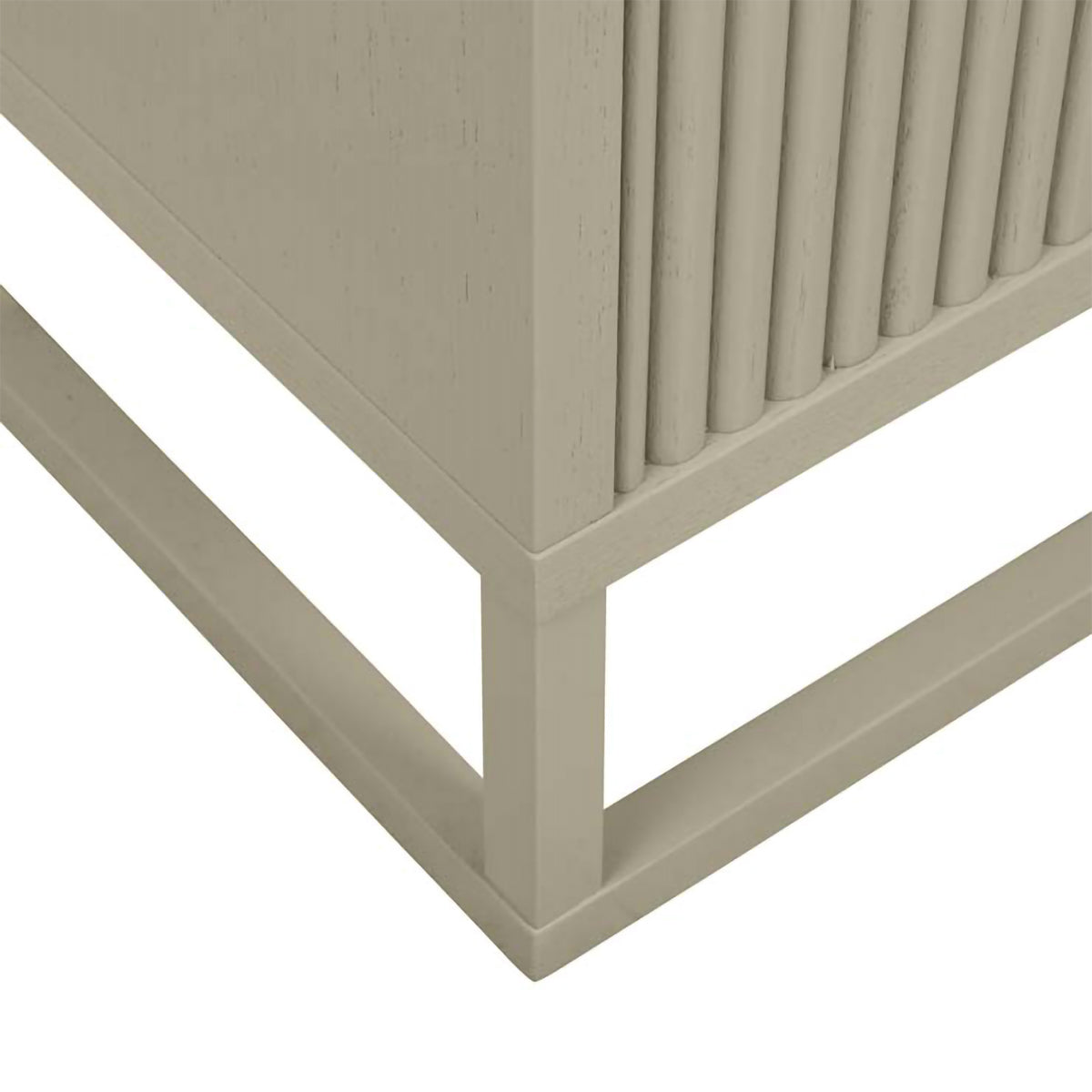 Benjamin Ripple Bedside Table - Modern Nightstand with Storage Shelf & USB Port - Perfect for Bedroom, Living Room, or Office Use