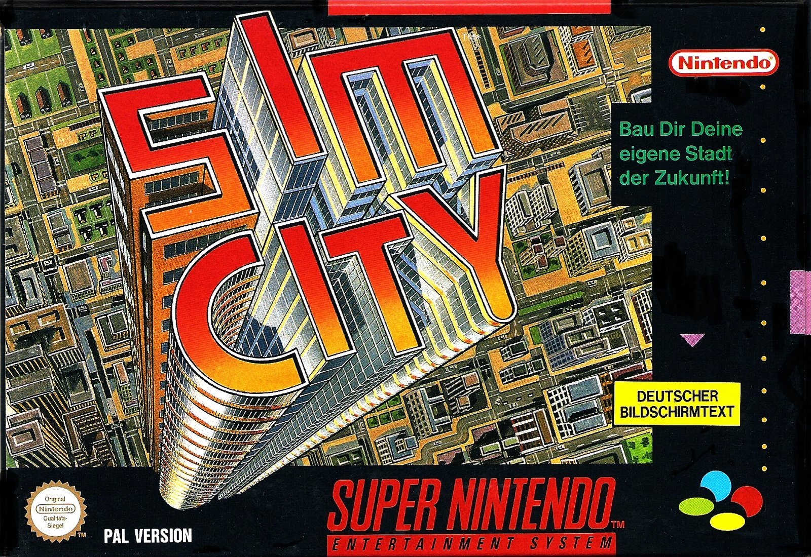Sim City Classic Game for Super Nintendo SNES - Retro Gaming Console for Home Entertainment & Nostalgic Fun