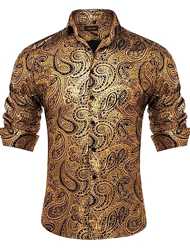 Black and Gold Paisley