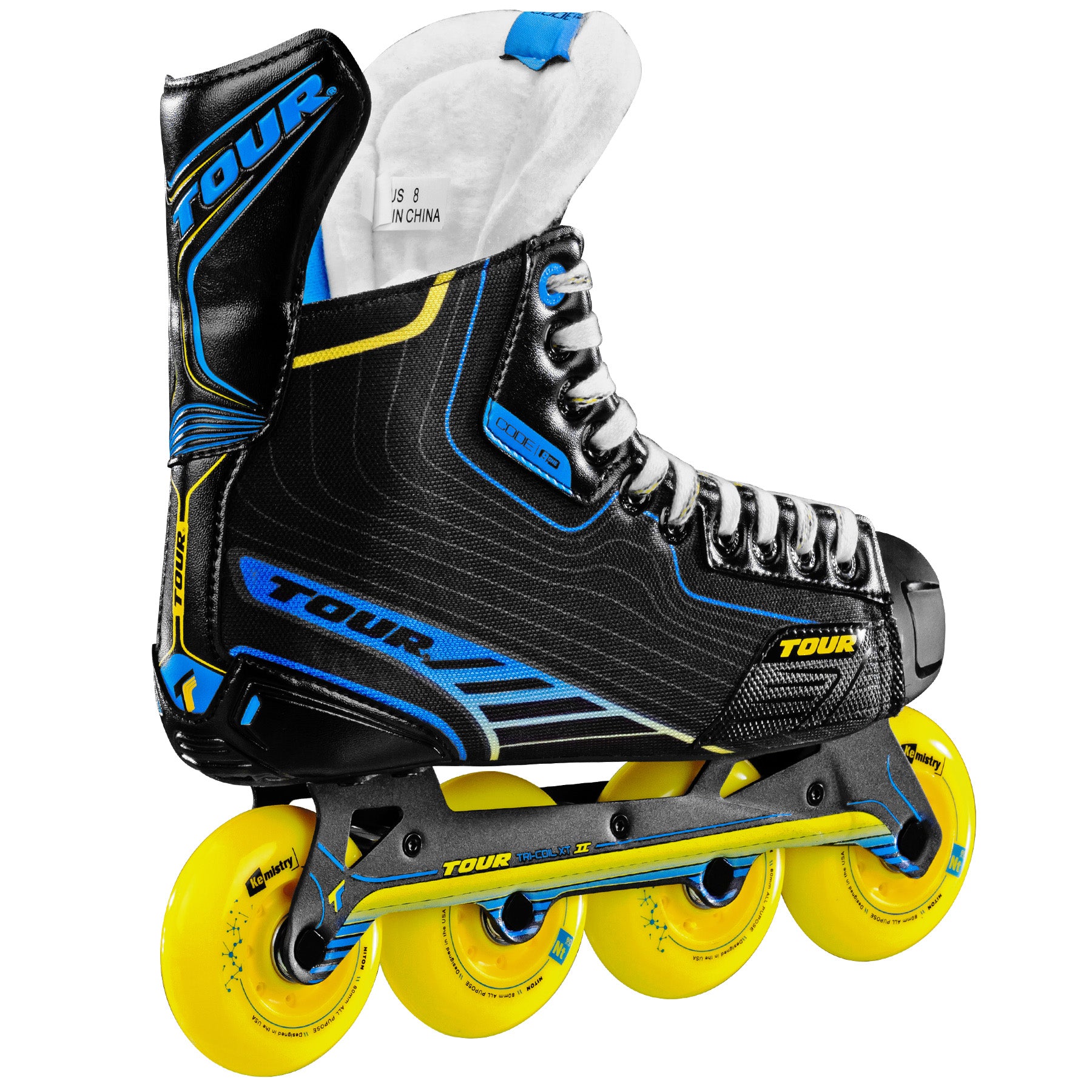 Code 9.one Junior Roller Hockey Skates - Youth Inline Skates for Boys & Girls - Lightweight & Durable for Street & Rink Hockey Practice