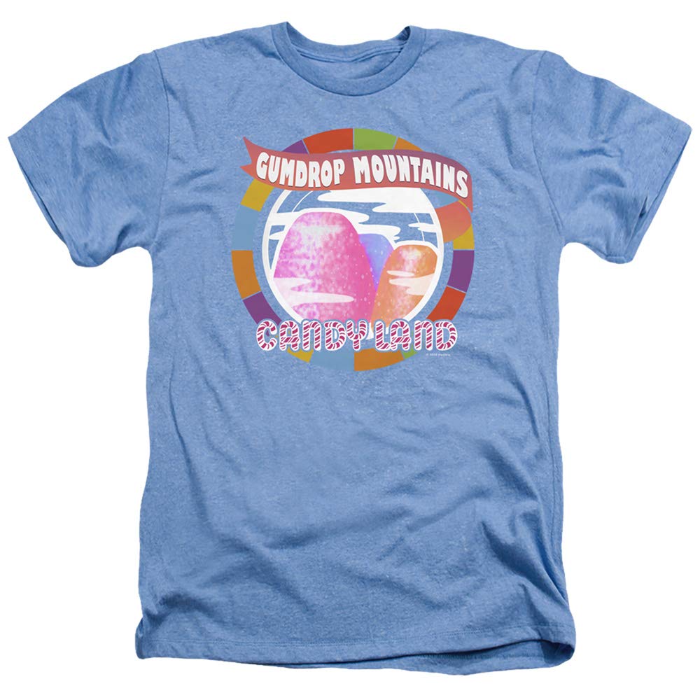 Candy Land Gumdrop Mountains Unisex Adult Heather T-Shirt for Men & Women - Casual Wear, Gift Idea, Theme Party Outfit