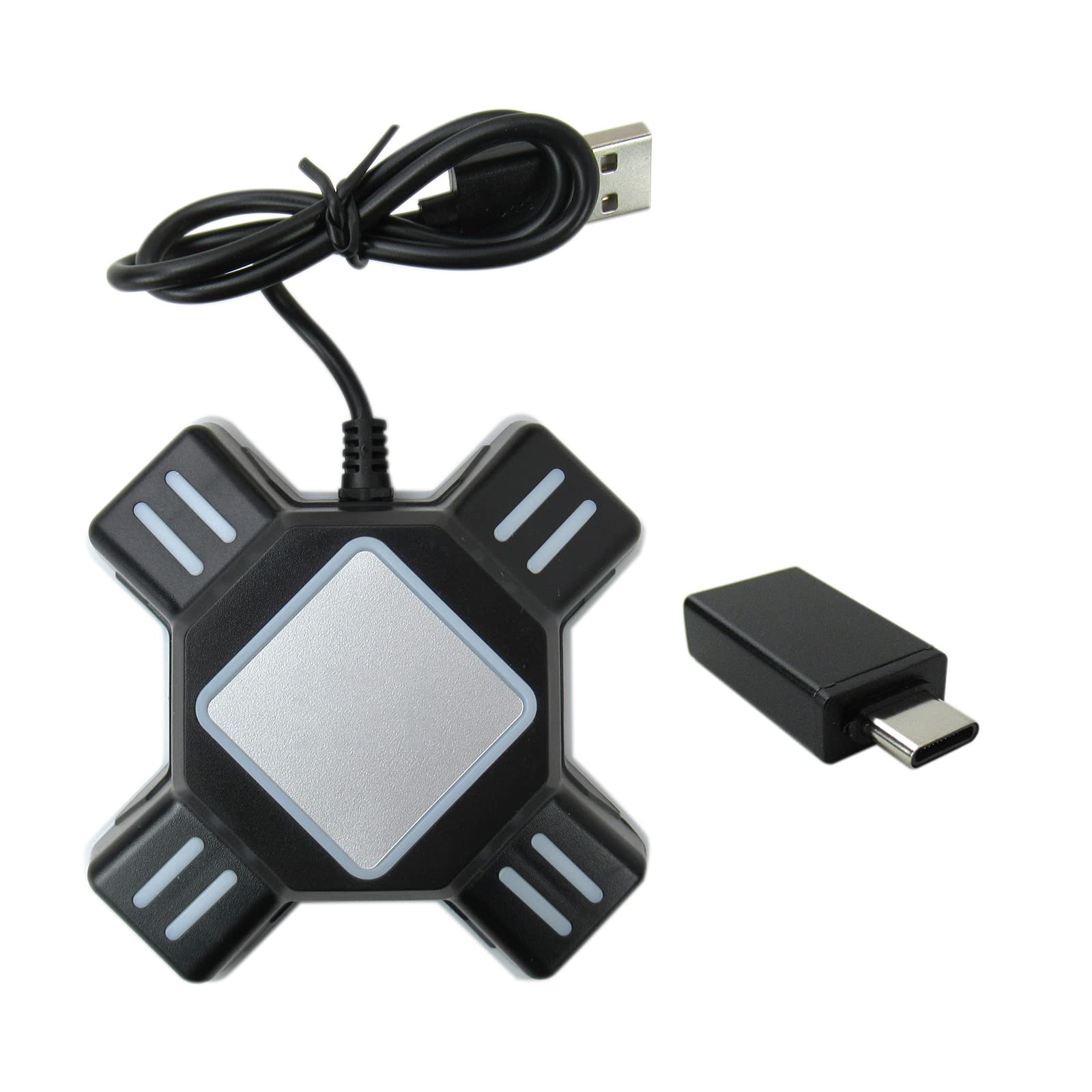Original Title: Mouse Keyboard Converter Game Controller Adapter for USB 2.0 Mouse Portable Keyboard Adapter Fit for PS4/Xbox One/N-Switch/PS3 - GRABOTE   Optimized Title: **GRABOTE USB 2.0 Mouse & Keyboard to Game Controller Adapter - Compatible with PS4, Xbox One, Nintendo Switch, PS3 - Plug & Play for FPS, RPG, and PC Gaming**