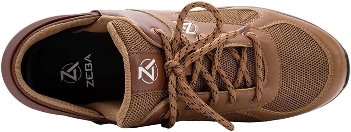 ZEBA Men's Hands-Free Slip-On Walking Shoes - Comfortable Lightweight Sneakers for Walking, Travel & Daily Wear