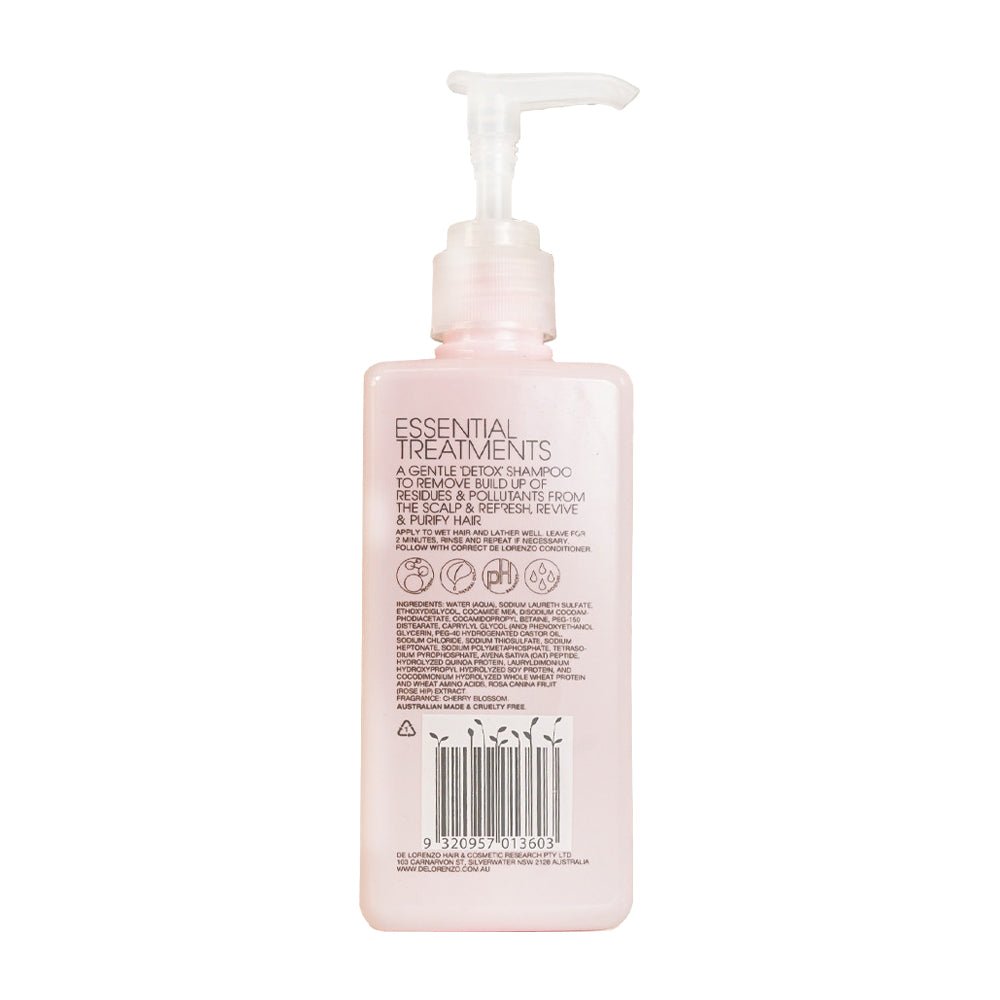 De Lorenzo Absolute Deep Cleanser 250ml - Professional Salon Quality Hair Cleanser for Deep Cleansing & Scalp Detox - Perfect for Pre-Chemical Treatments & Color Removal