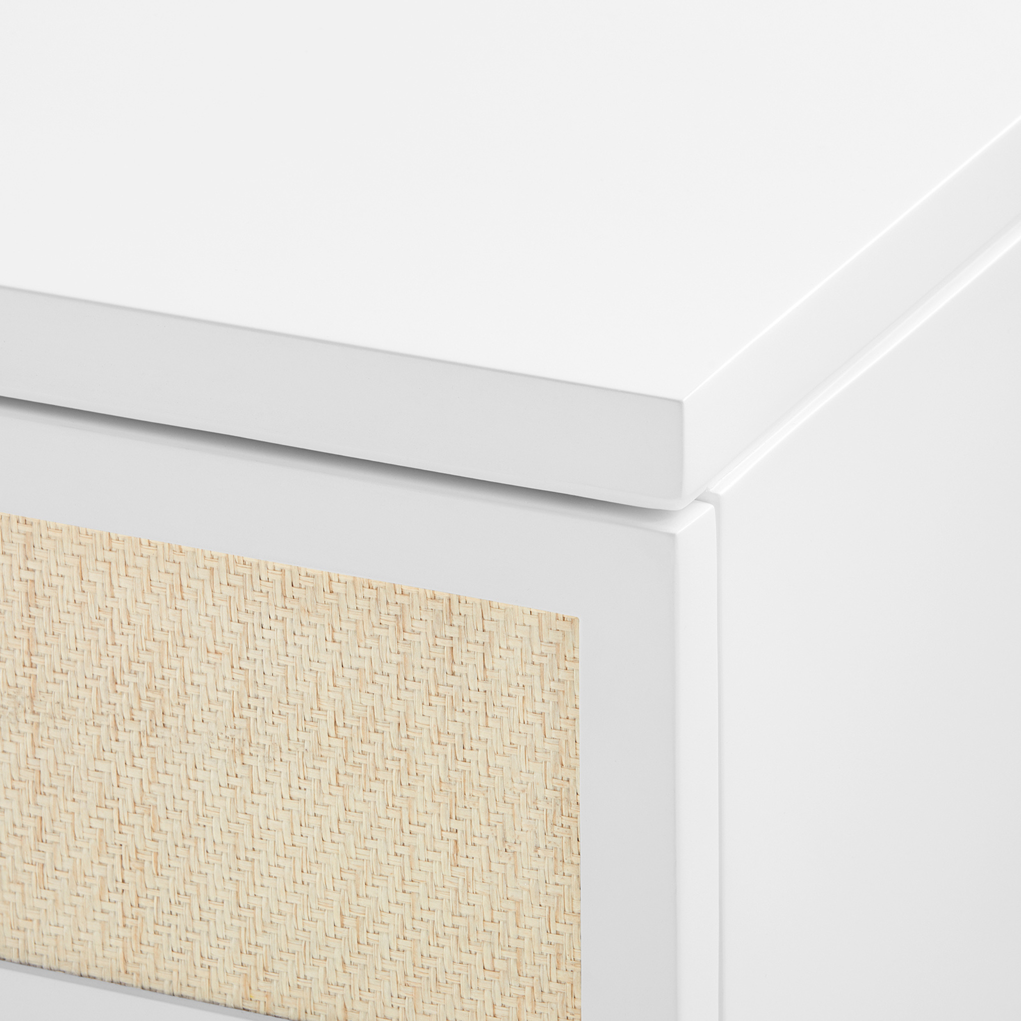 Astor Three Drawer Side Table - Modern Nightstand with Storage for Bedroom, Living Room & Office - Wooden End Table with Smooth Gliding Drawers for Home Decor