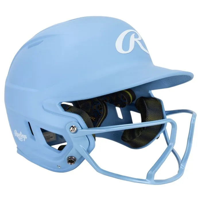 Rawlings Mach Hi Viz Fastpitch Softball Batting Helmet with Integrated Facemask - Youth & Adult Safety Gear for Baseball Games & Practice - MCHVIZ
