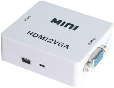 CKITZE BG 470 HDMI to VGA Converter Adapter - 1080P Full HD Video Audio Converter for PC Laptop TV Monitor - Perfect for Home Office, Gaming & Presentations