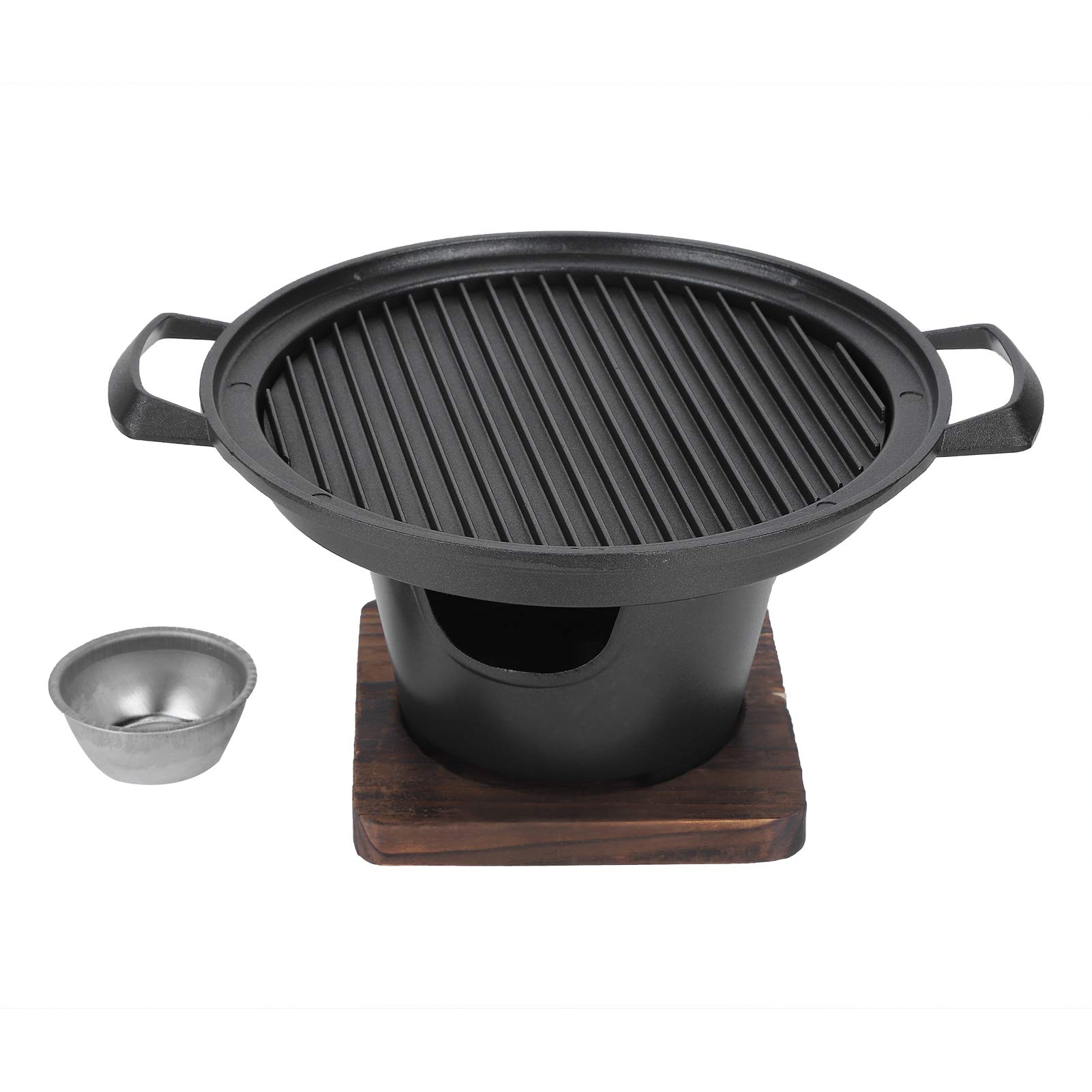 Portable Die Cast Aluminum Outdoor Grill Stove - Multifunctional Tabletop Grill for Camping, Picnic, Travel & Backyard BBQ - Perfect for Grilling Meat, Vegetables & Seafood on Stove Top or Griddle