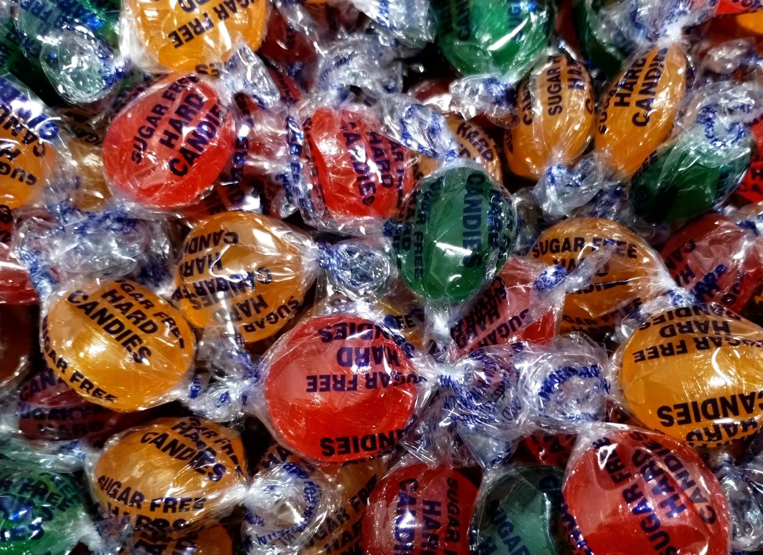 Sugar Free Assorted Fruit Hard Candy Buttons - 2 lbs Bulk Individually Wrapped Candies for Parties, Gifts & Office Snacks | Low-Calorie Keto-Friendly Treats