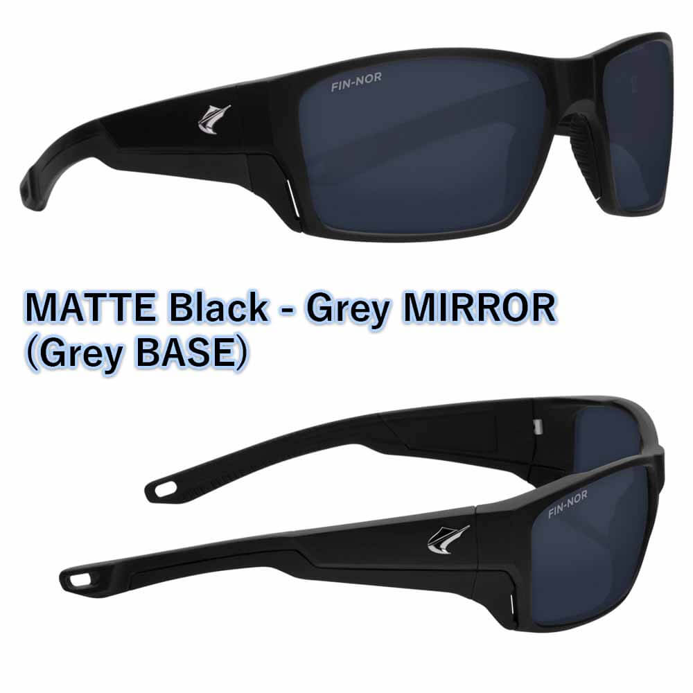 MATTE BLACK FRAME/GREY GLASS LENS