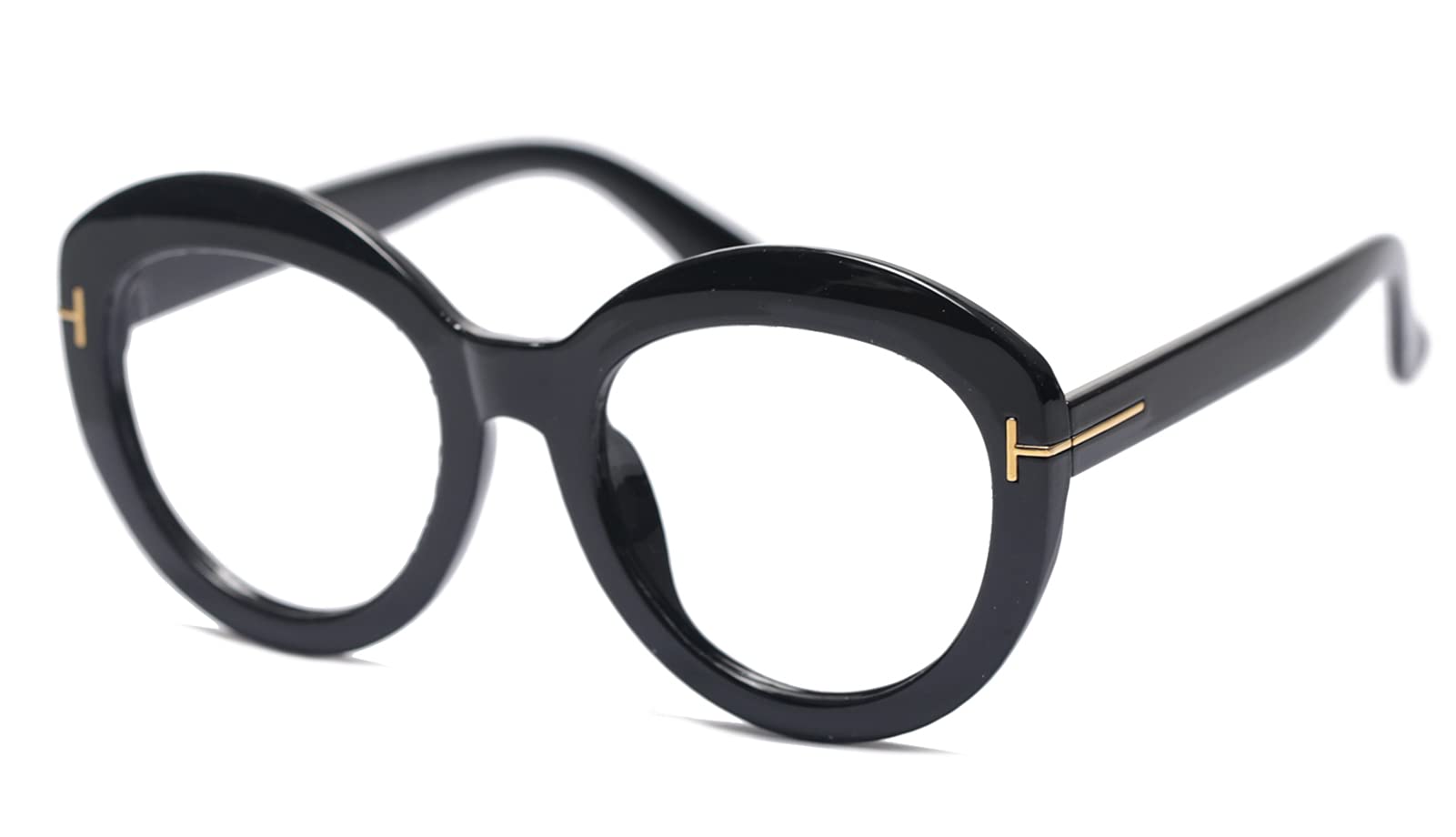 SOOLALA Retro Reading Glasses for Women - Fashion Round Readers for Presbyopia & Farsightedness - Perfect for Work & Reading