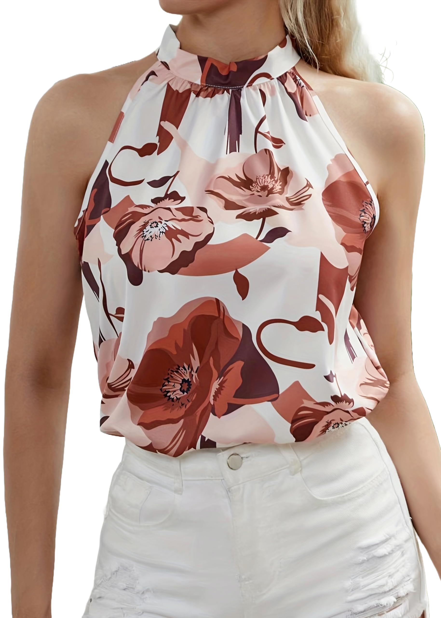 MATMA FASHION Women's Printed Rayon Shirt - Stylish Western Blouse & Office Wear Crop Top | Comfortable Summer Casual Shirt for Work, Party & Everyday Outfits (TO-04)