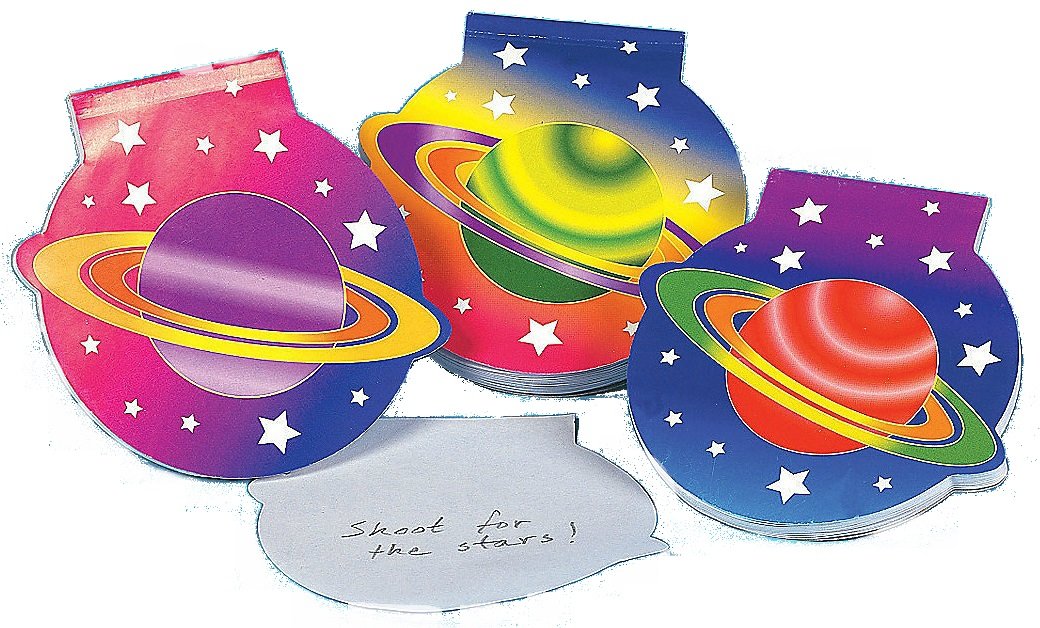 Die Cut Planet Notepads - 24-Piece Stationery Set for Office, School & Creative Note Taking