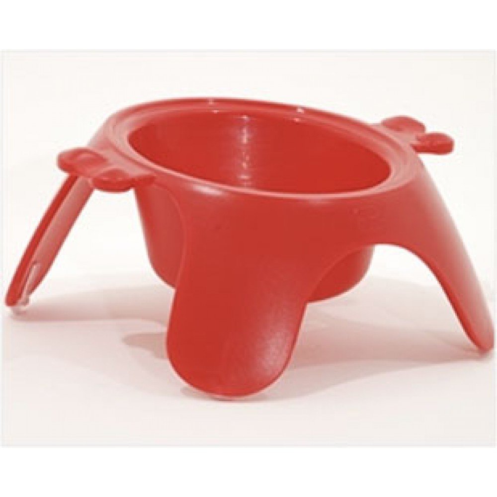 Elevated Yoga Pet Bowl for Small Dogs & Cats - Red - Perfect for Feeding, Training & Home Decor
