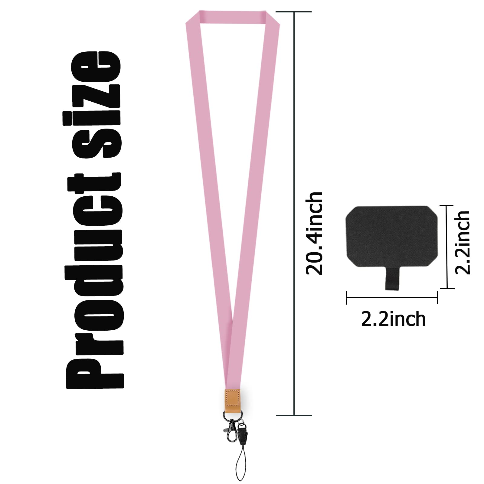 Adjustable Detachable Phone Lanyard (3-Pack) - Universal Neck Strap & Tether for Most Smartphones - Perfect for Work, Travel, and Hands-Free Convenience