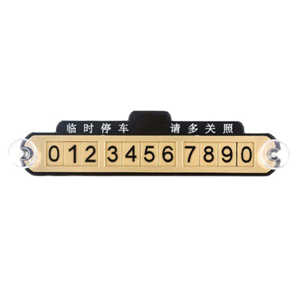 Luminous Temporary Parking Sign with Suction Cup - Car Phone Number Plate for Quick Stop, Non-Blocking Visibility - Perfect for Street Parking, Valet, and Delivery Drivers