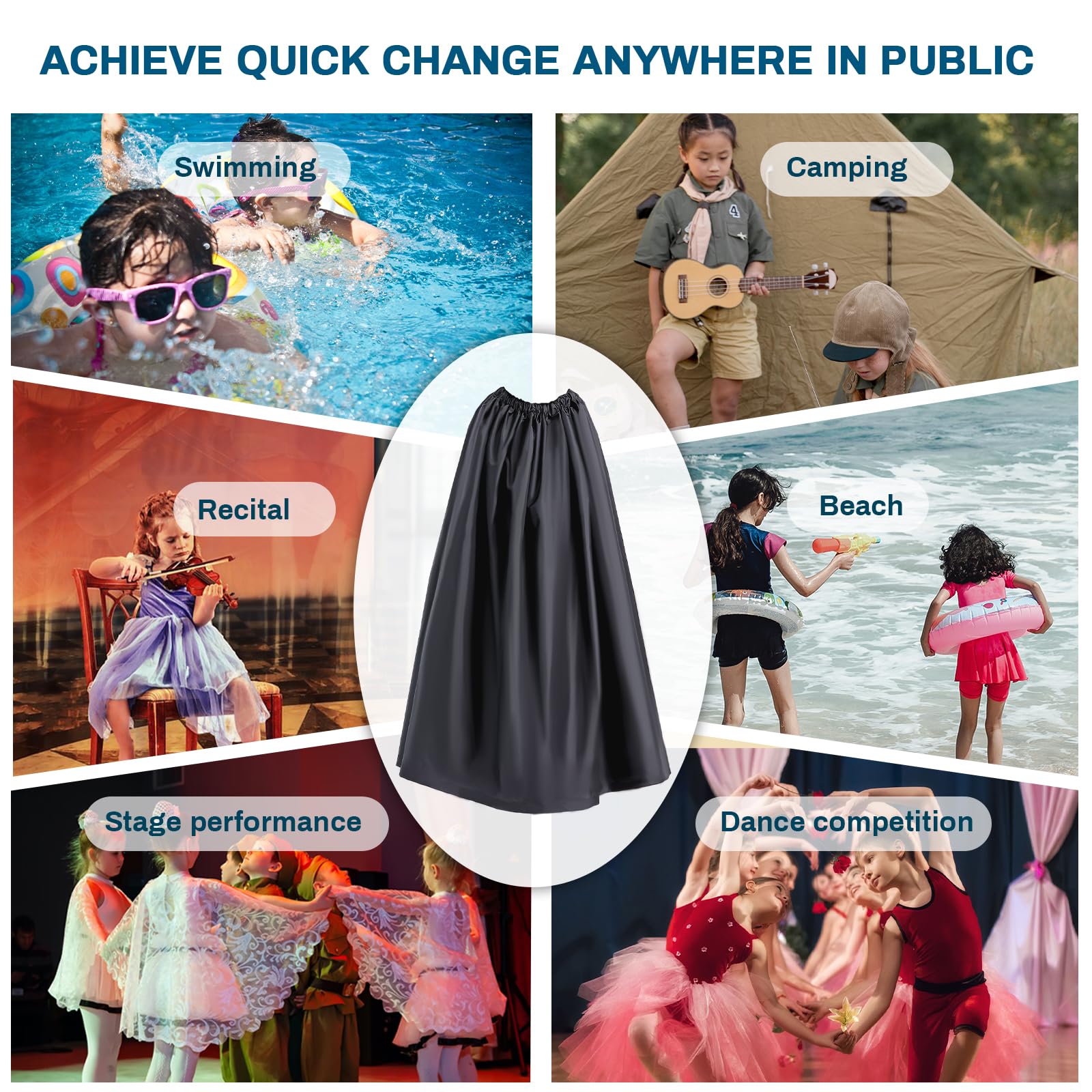 Portable Pop Up Changing Tent for Kids - Instant Dressing Room & Privacy Shelter for Children, Dancers, Outdoor Activities | Perfect for Dance Competitions, Beach Days, Camping & Sports Events