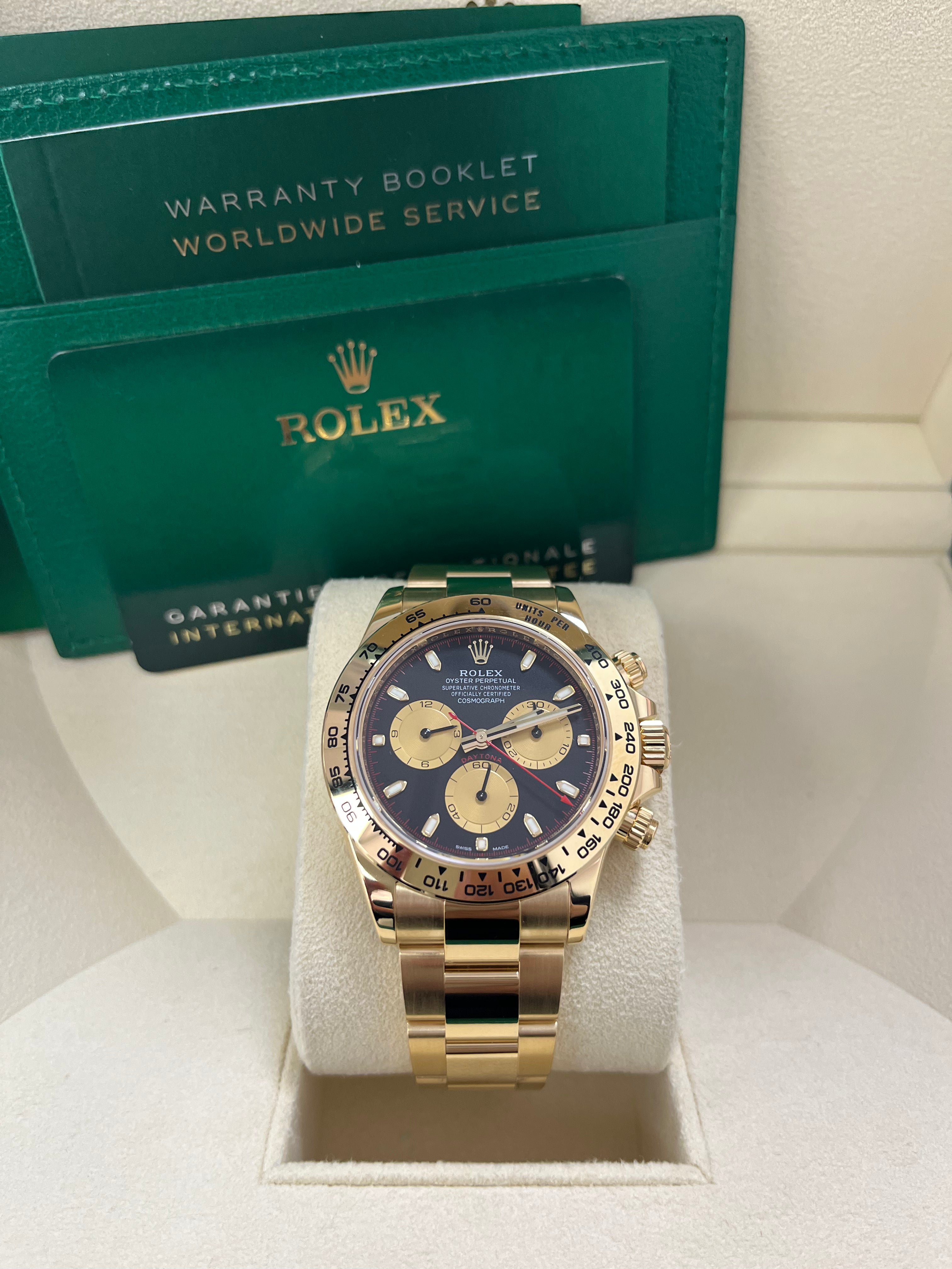 Rolex Daytona Paul Newman 116508 - 18K Yellow Gold Men's Watch with Black Dial & Yellow Subdials | Luxury Chronograph for Collectors, Special Occasions & Investment
