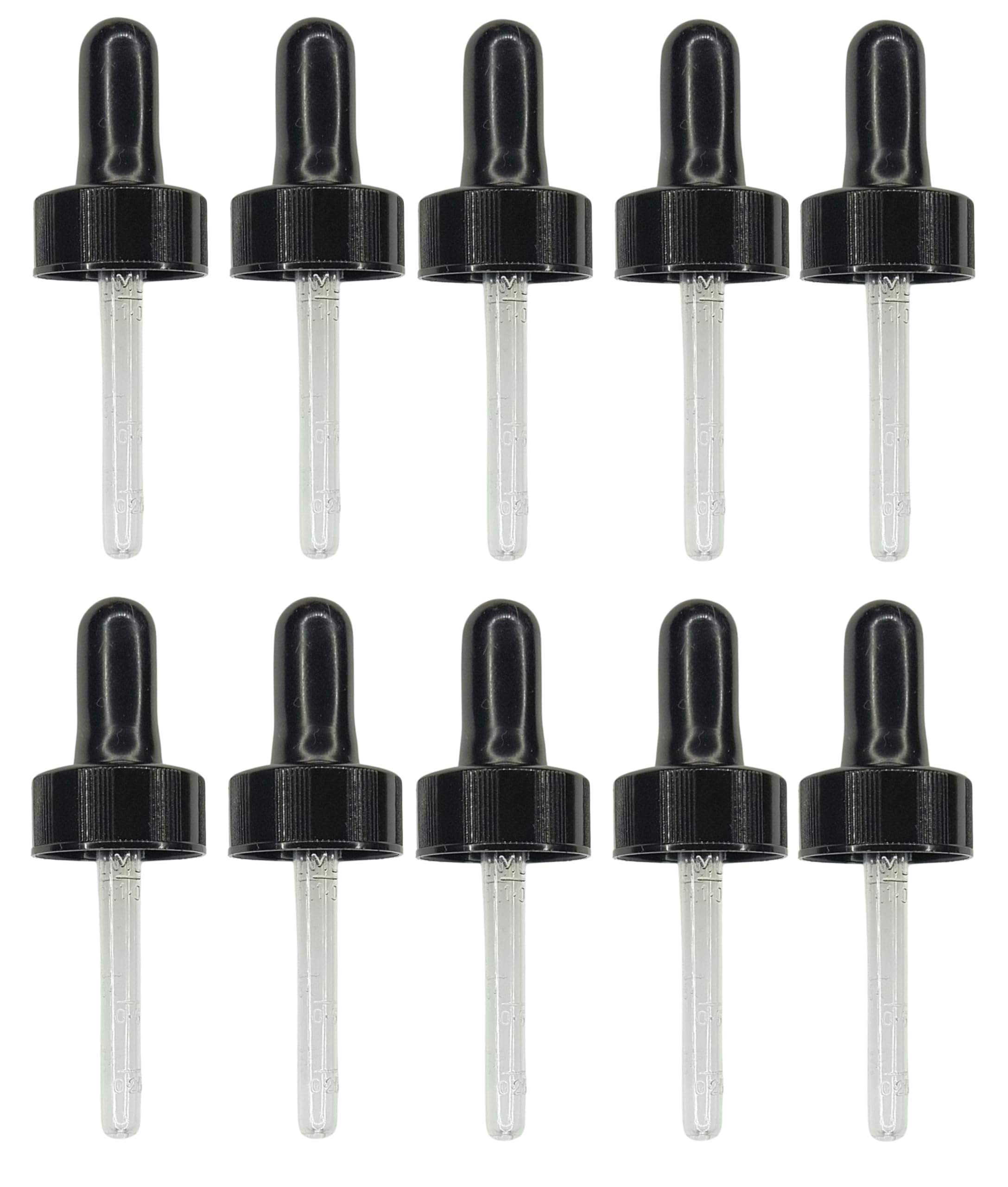 10 Pack 1ml Graduated Medicine Droppers - Precise 0.25ml, 0.5ml & 1.0ml Measurement - Essential Oil Dropper for DIY Cosmetics, Liquid Transfer, Bottle Refills | Perfect for Aromatherapy, Herbal Remedies & Craft Projects