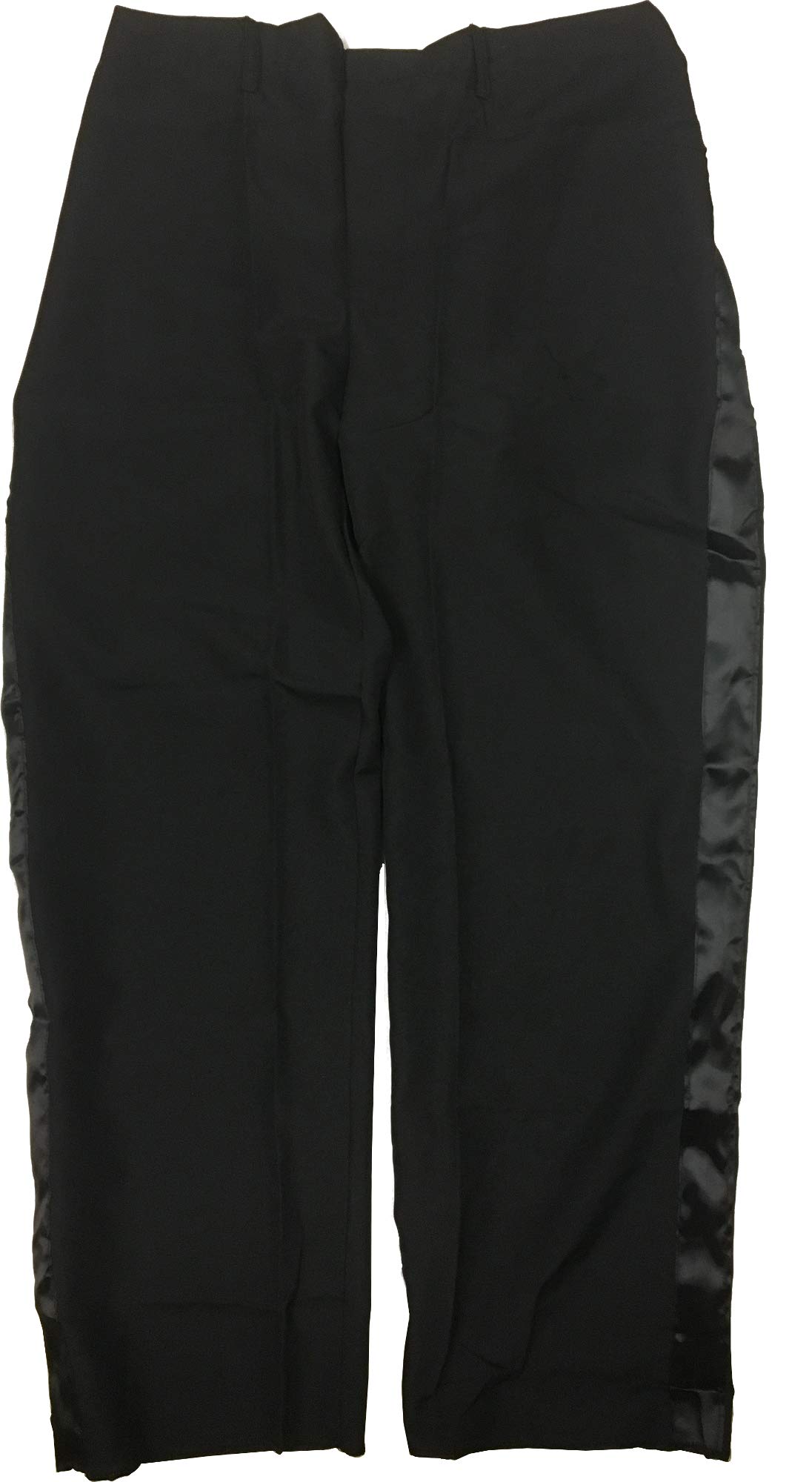 Men's Classic Black Tuxedo Pants - Formal Dress Pants for Weddings, Prom & Evening Events - Premium Gentleman's Suit Trousers