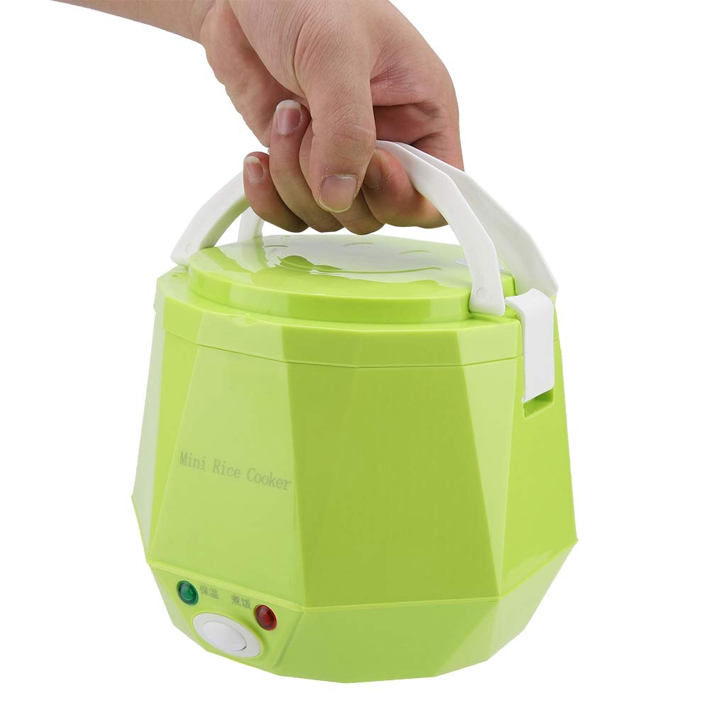 Portable Mini Rice Cooker 1.3L - 12V 100W Electric Non-Stick Pot with Steamer - Compact Travel Rice Cooker for Car, Camping & Outdoor Cooking - Perfect for Road Trips, RV Adventures & Picnics