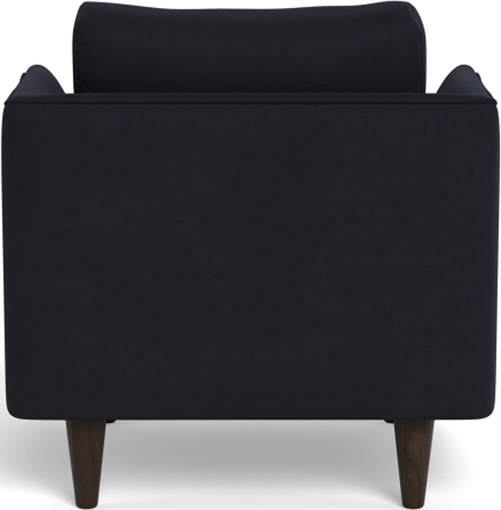 Rainey 35 Armchair - Modern Accent Chair for Living Room, Bedroom & Office - Comfortable Upholstered Lounge Chair with Wooden Legs