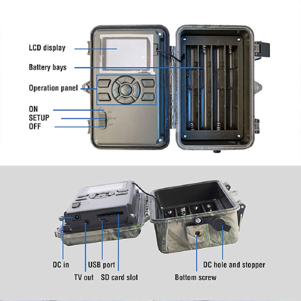 36MP Trail Game Camera with 1080P HD Video & Xenon Flash - Night Vision Hunting Camera for Wildlife Scouting, Motion Detection, Outdoor Security (Perfect for Hunting, Wildlife Monitoring & Home Surveillance)