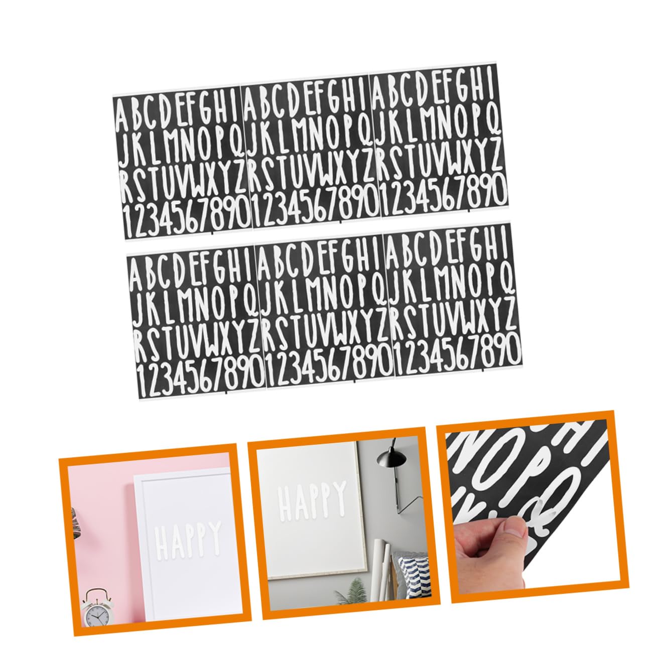 NUOBESTY 6 Sheets Mailbox Stickers - 2 Inch White Vinyl Letters, Waterproof PVC Label Stickers for Mailbox, Letters & Packages - Perfect for Home, Office & Outdoor Use