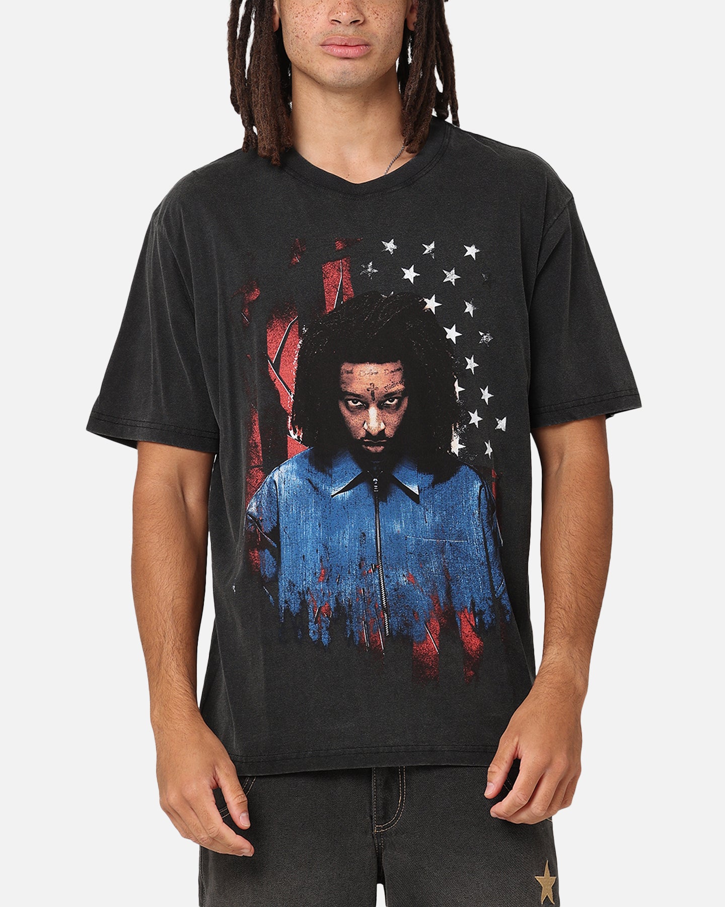 21 Savage Dream T-Shirt - Washed Black Vintage Rap Tee for Men | Hip Hop Streetwear & Concert Outfit