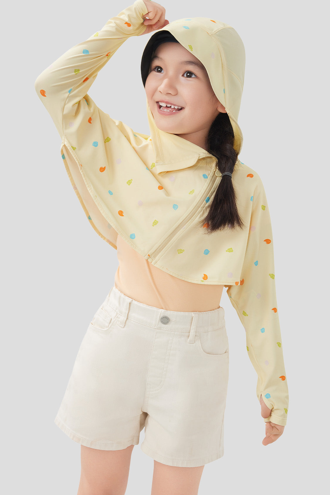Icecape UPF50+ Kids Sun Protection Jacket - Lightweight UV Blocking Water-Resistant Jacket for Outdoor Activities, Beach, Hiking & Playtime