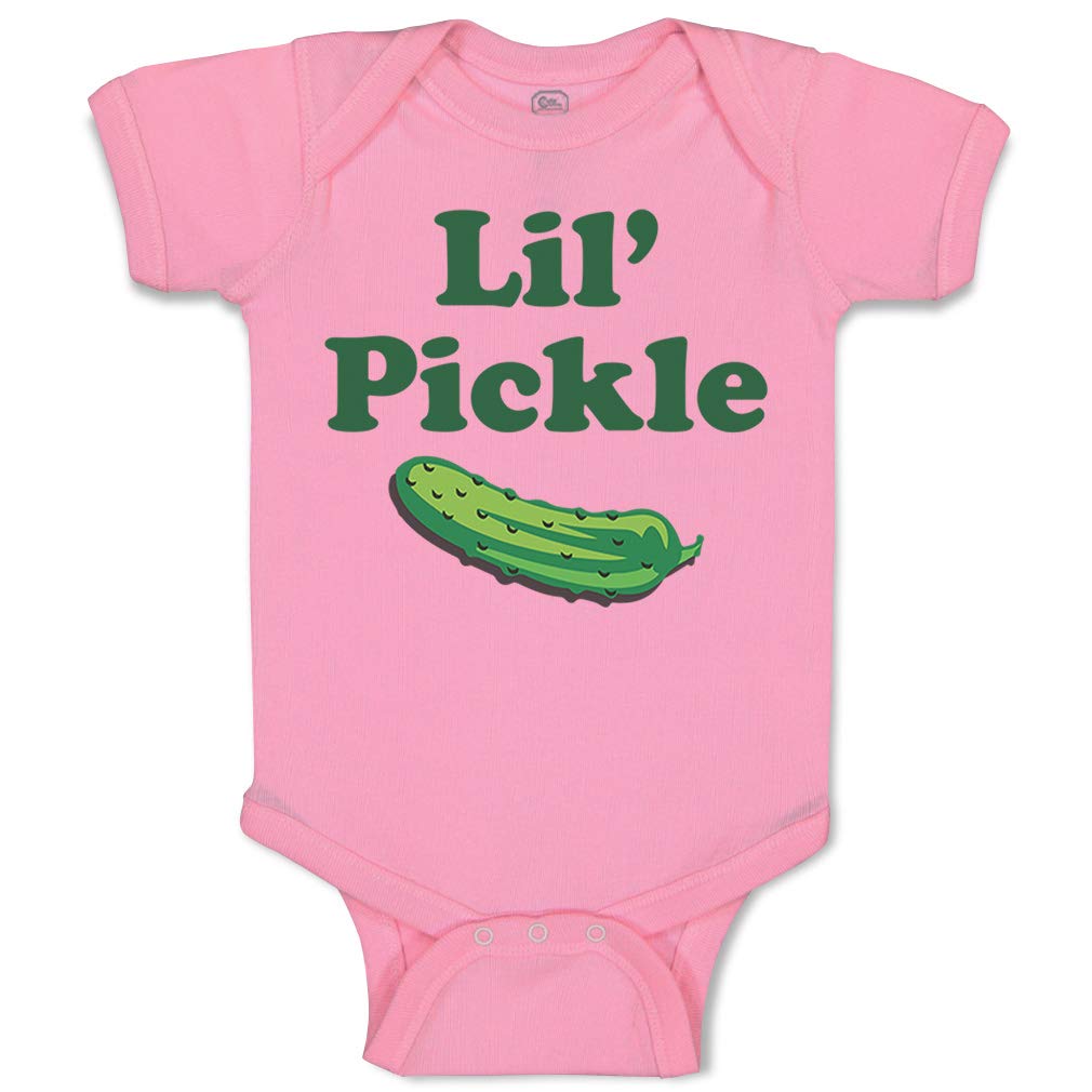 Cute Rascals Baby Bodysuit - Organic Cotton Soft Pink Vegetable Print Onesie for Boys & Girls (0-6 Months) | Perfect for Playtime, Photo Shoots & Everyday Wear