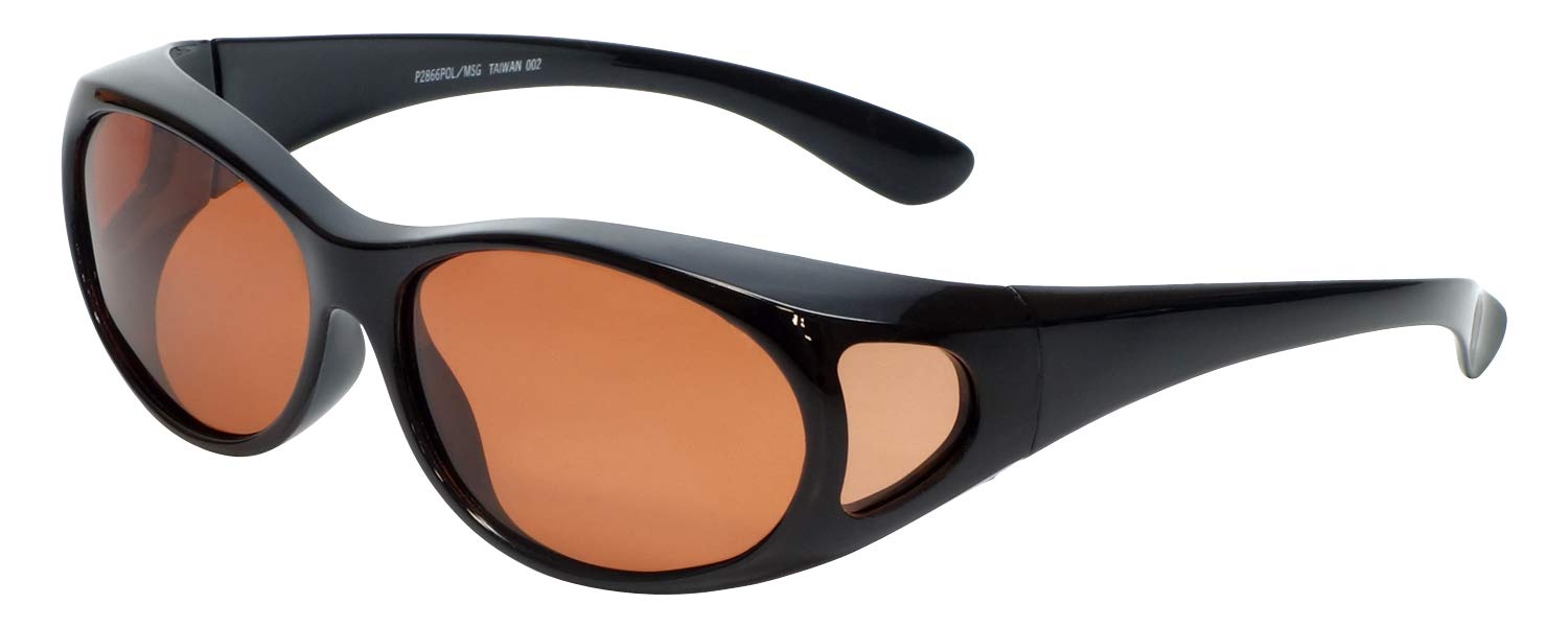 Calabria 2866 Polarized Wear-Over Sunglasses for Men & Women - UV Protection, Lightweight Comfort for Driving, Reading & Outdoor Activities
