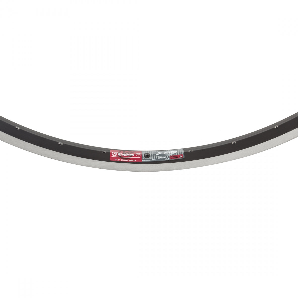 519 Weinmann 27.5 Inch Mountain Bike Wheel - 36H Black Alloy Rim for MTB & Trail Riding - Perfect for Off-Road Cycling and Mountain Biking Adventures