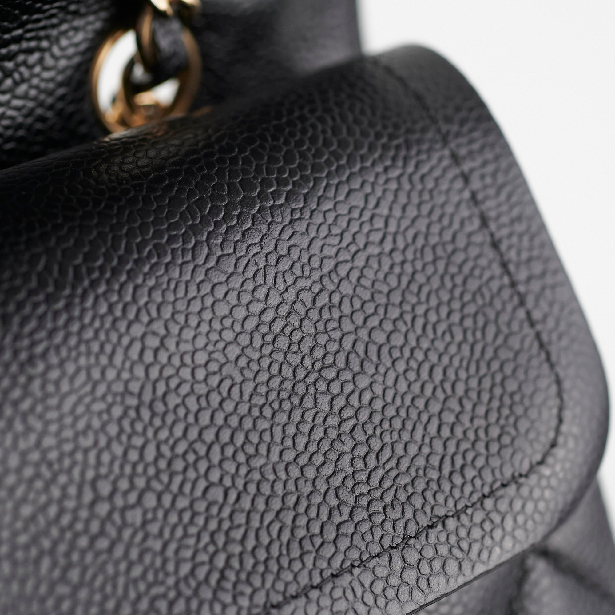 Chanel Medium/Large Caviar Double Classic Flap Black Handbag - Luxury Designer Crossbody Purse for Women | Perfect for Work, Evening Events & Special Occasions