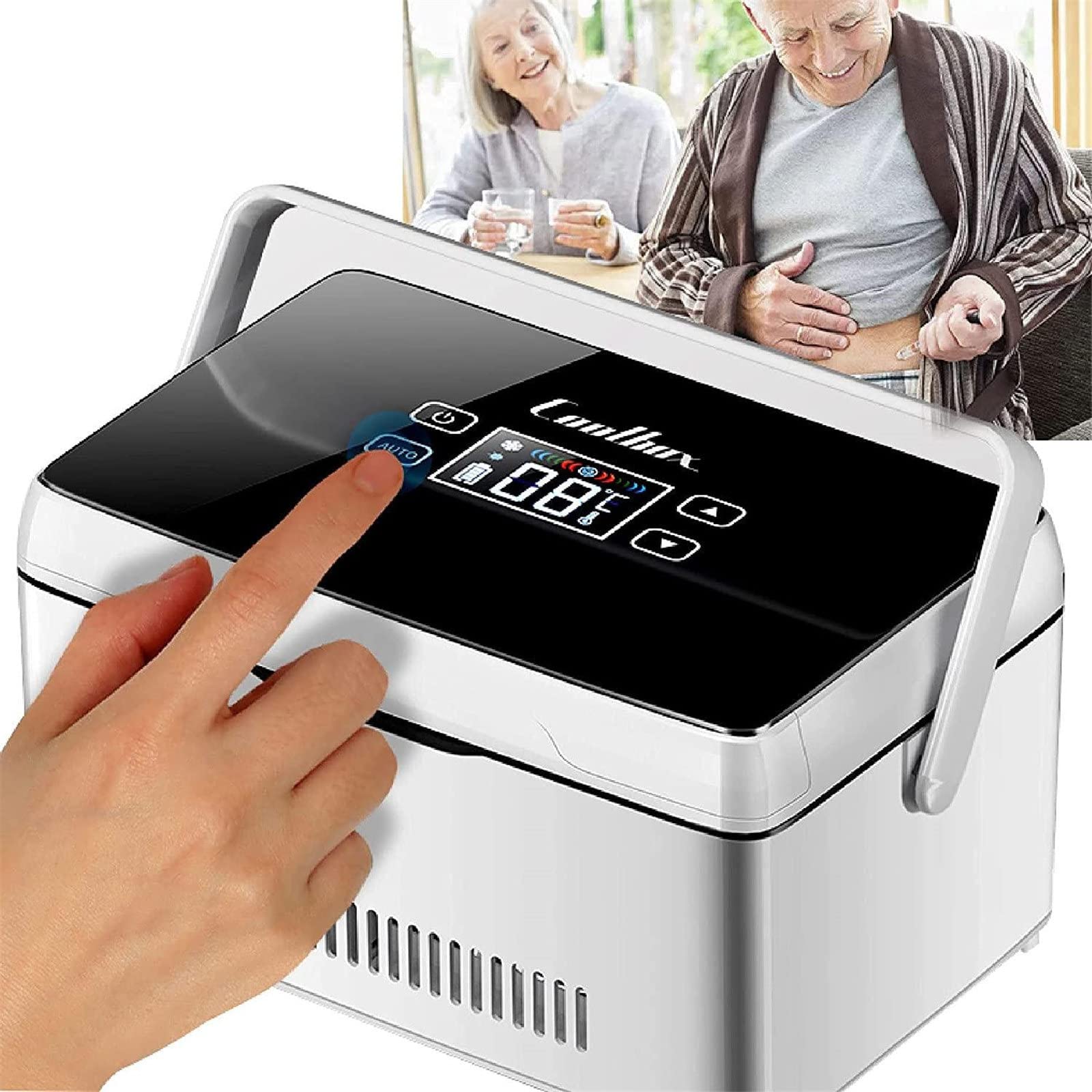 Portable USB Rechargeable Insulin Cooler Travel Case - Mini Medical Refrigerator (0-8°C) for Diabetics | Triple Battery Backup | Perfect for Car, Home & Outdoor Use
